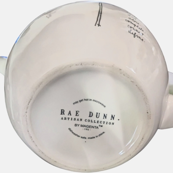 NEW ✴️Rare✴️Rae Dunn Stemline Tea Pot, Cream and Sugar Set - Picture 6 of 12